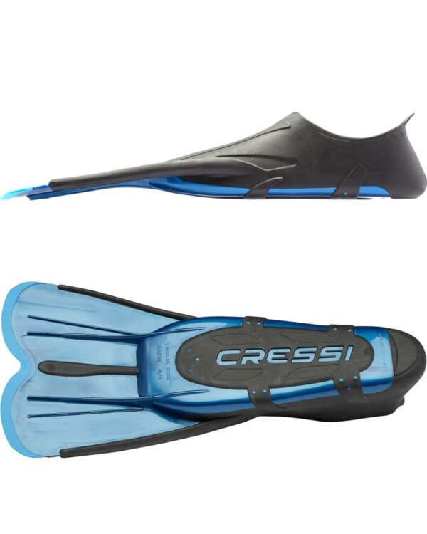 Aletas Cressi Agua Short Azul | Compactas, Cómodas y Versátiles para Piscina y Mar - Image 4